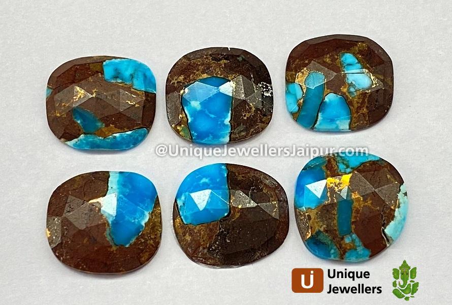 Copper Lava Mohave Turquoise Rose Cut Slices